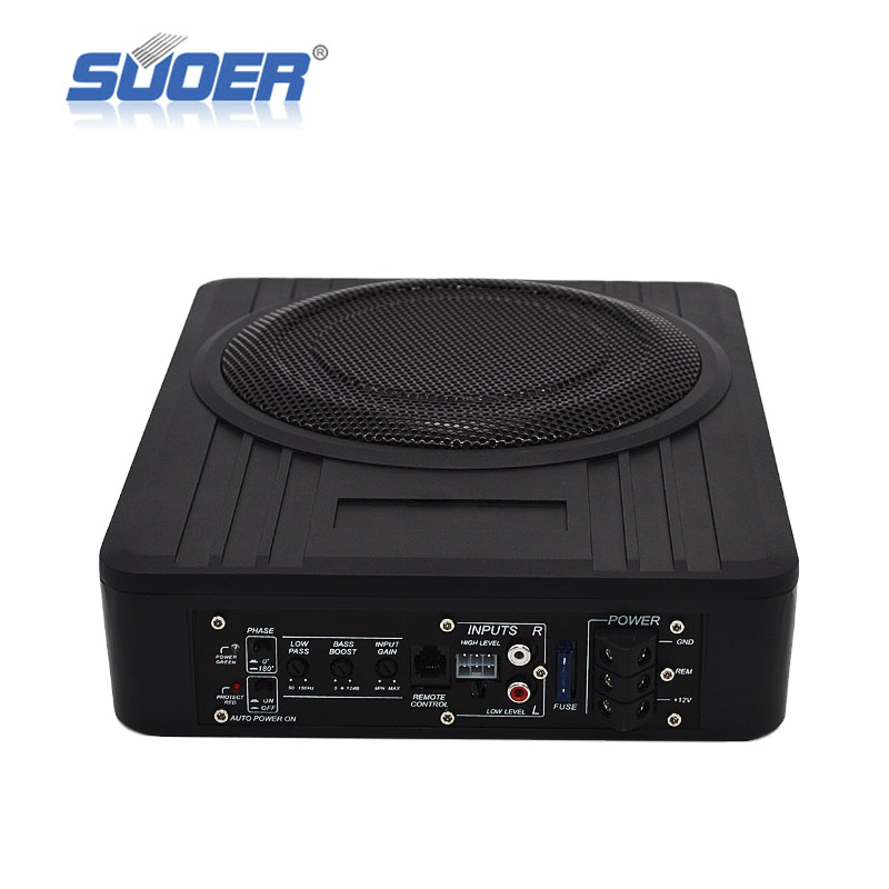 Suoer small gun-8a 8 inch car subwoofer audio flat subwoofer high power bass under seat car subwoofer